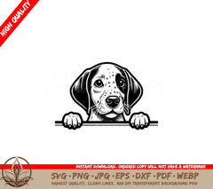 Pointer Peeking SVG Cut File  Downloadable Design in SVG PNG JPG AI PDF DXF EPS and WebP 
