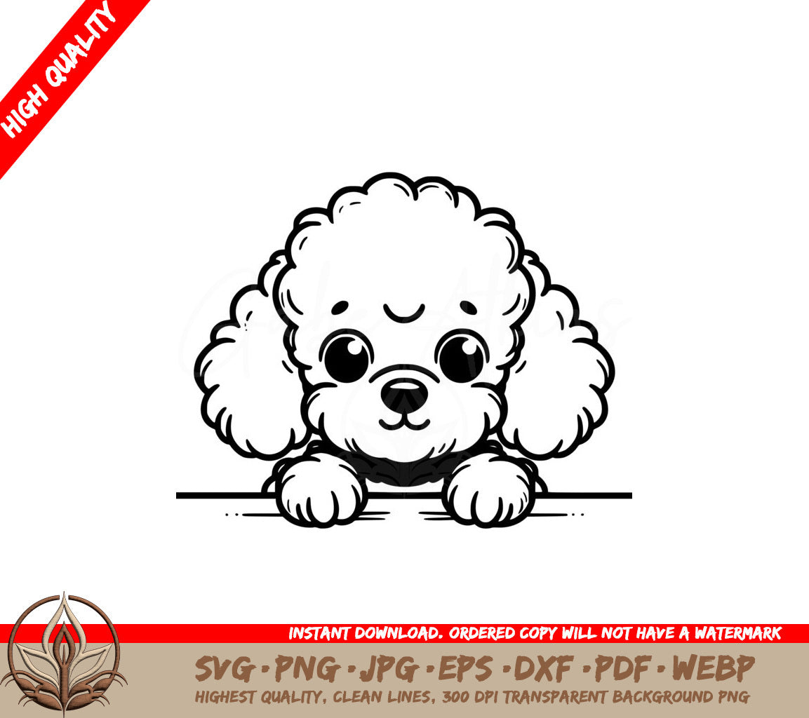 Poodle Playtime Pose SVG PNG JPG AI PDF DXF EPS  WebP 
