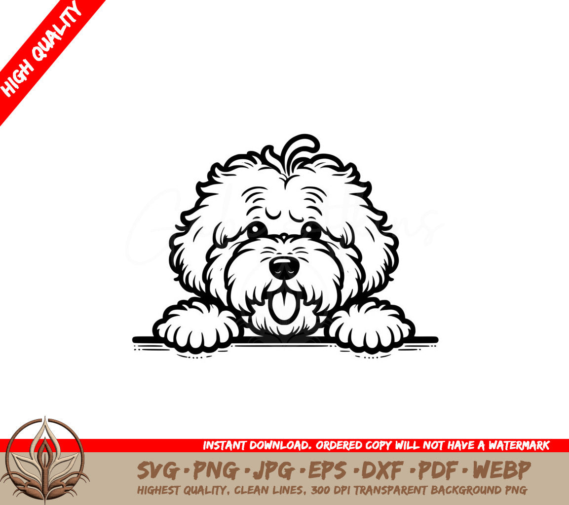 Portuguese Waterdog Furball SVG 
