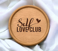  Self Love Club Heart Design SVG - Positive Quotes SVG