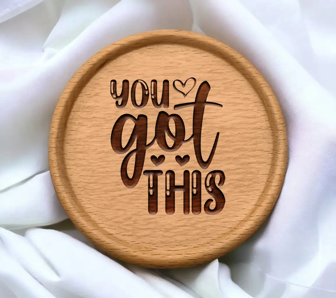 You Got This SVG with Heart - Positive Quote Design SVG