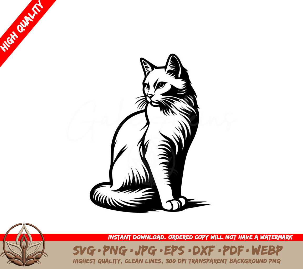 Precious Feline SVG  
