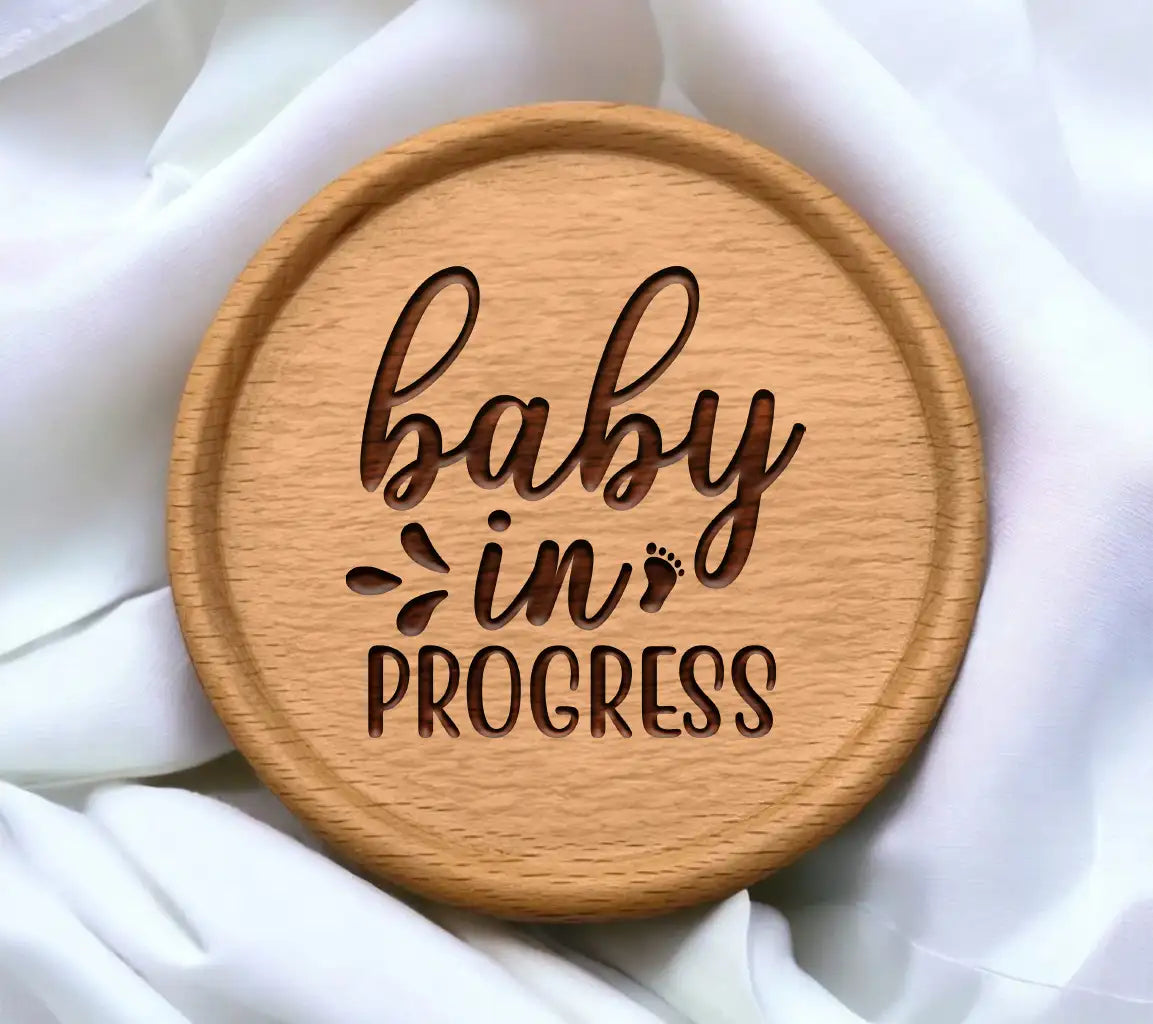  Baby In Progress Footprint SVG Cut File SVG