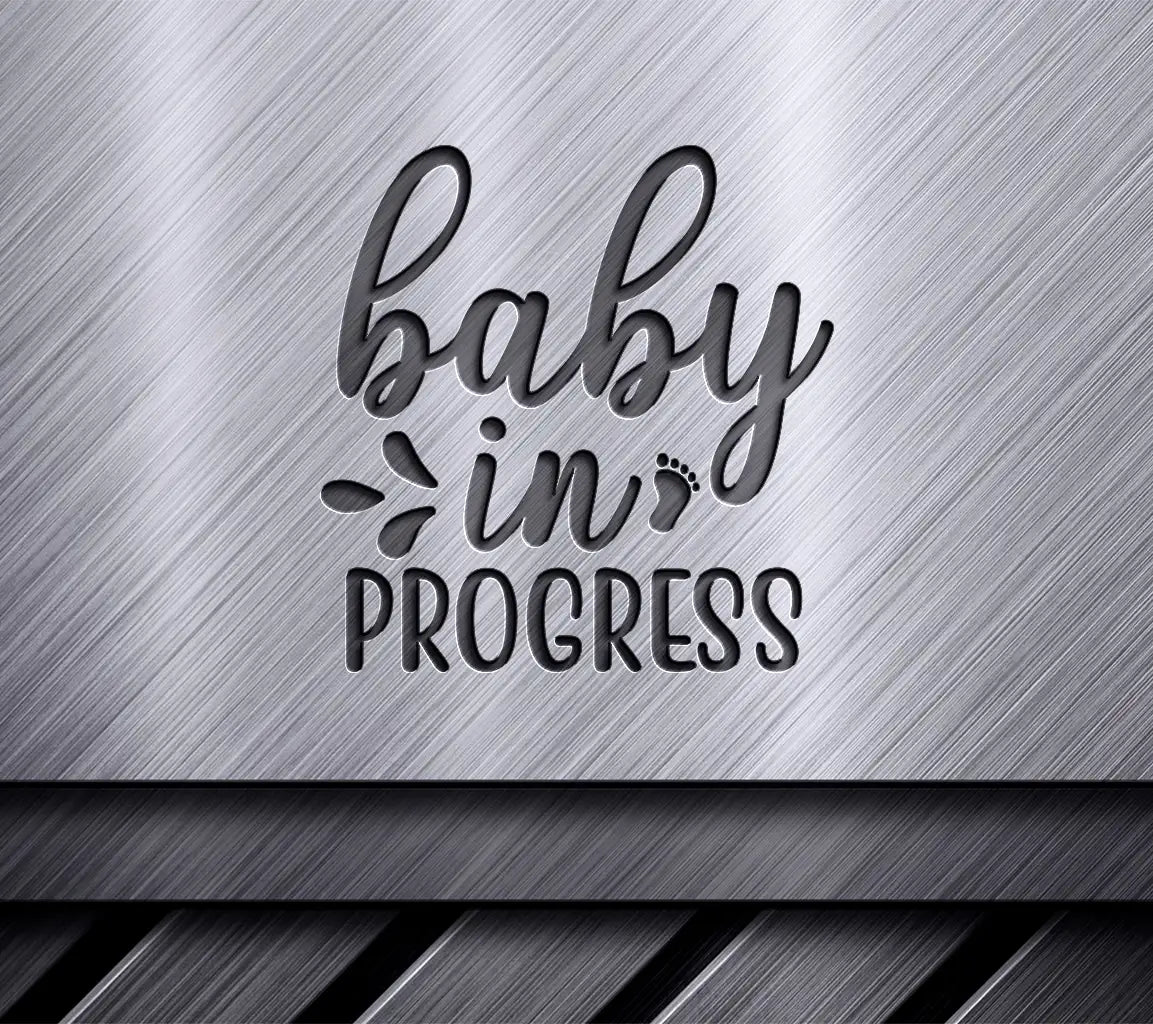  Baby In Progress Footprint SVG Cut File SVG