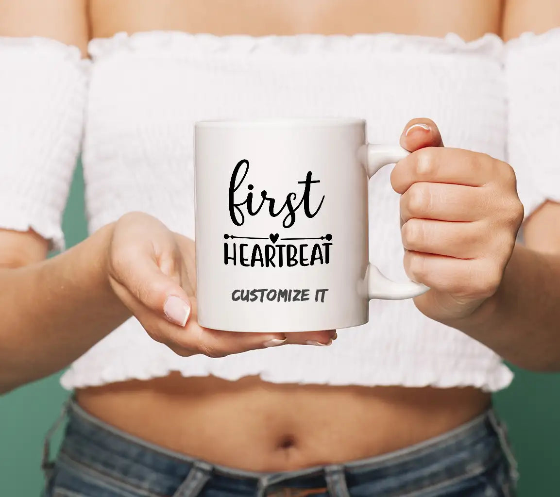 First Heartbeat Pregnancy Design -  SVG SVG