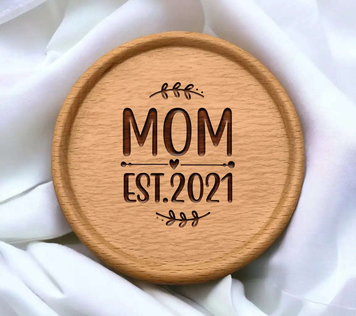 Mom Est. 2021  Design SVG - Pregnancy Announcement Design SVG