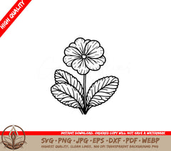 Pretty Primrose SVG PNG JPG AI PDF DXF EPS and WebP Digital Download 
