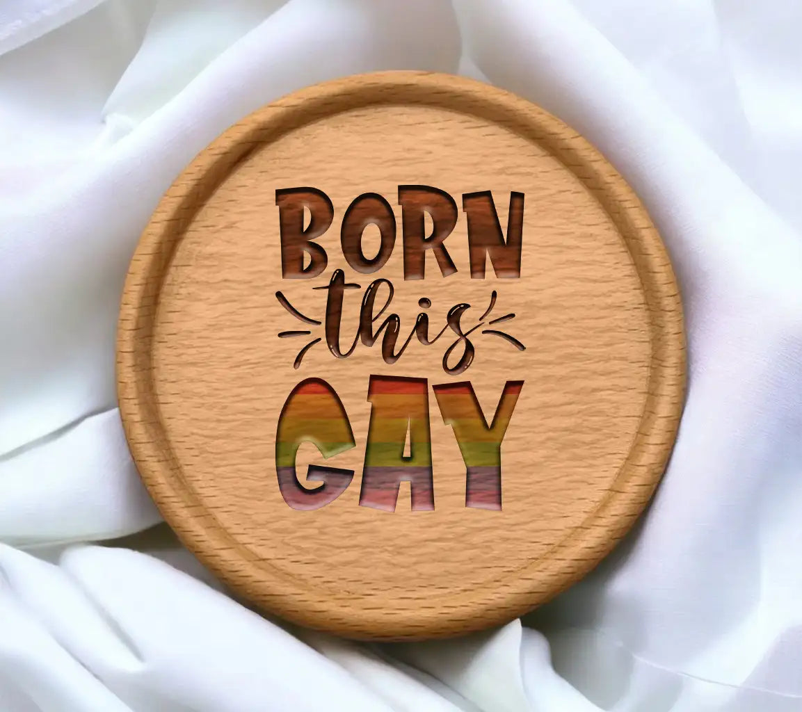 Born This Gay Rainbow SVG - Pride Design SVG