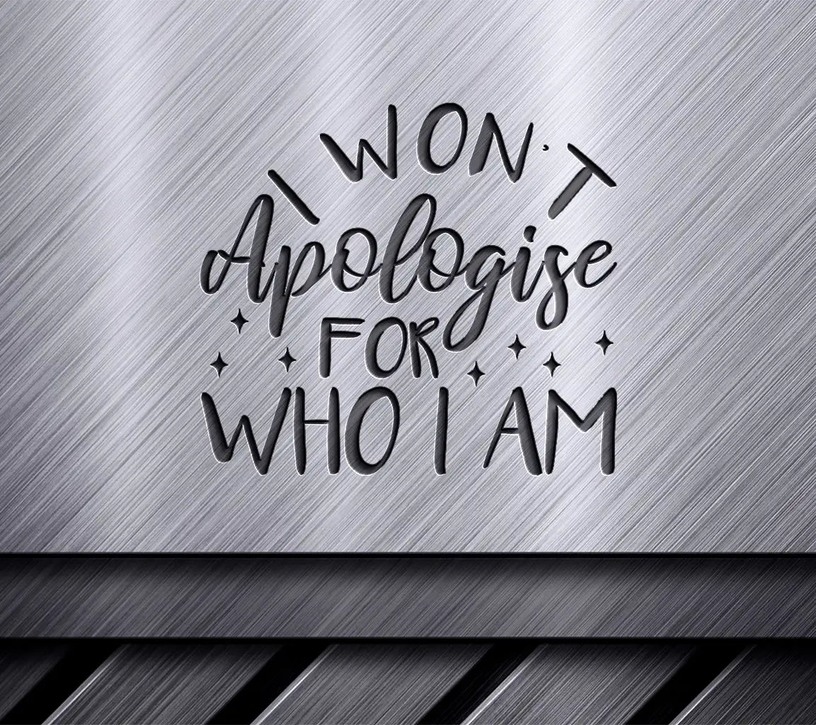 I Wont Apologize Pride SVG Design SVG