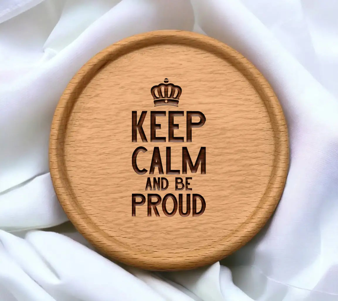 Keep Calm & Be Proud Crown SVG -  Pride Poster SVG