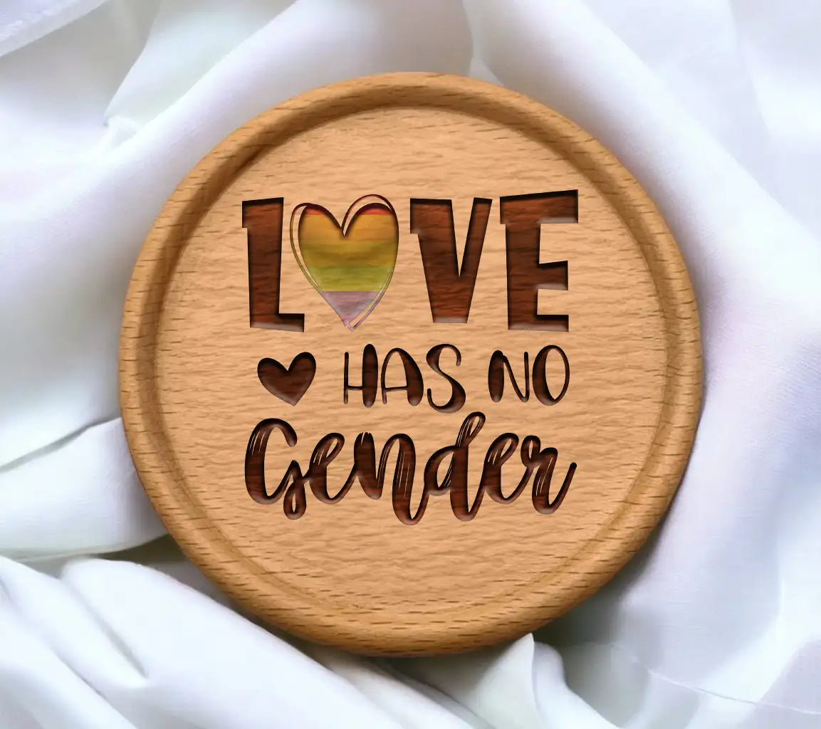 Love Has No Gender Rainbow Heart SVG - Pride Design SVG