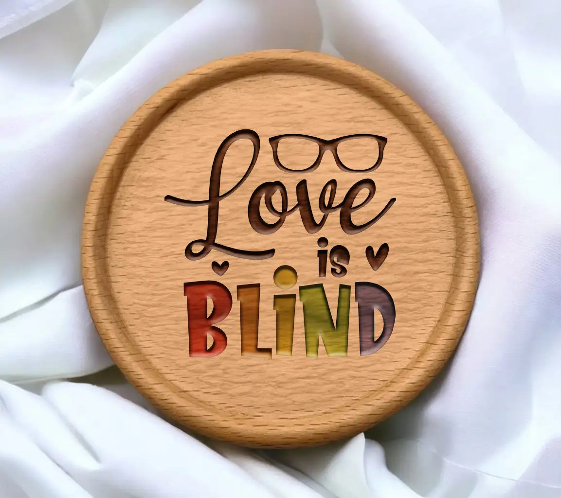 Love Is Blind SVG - Colorful Pride Sign SVG