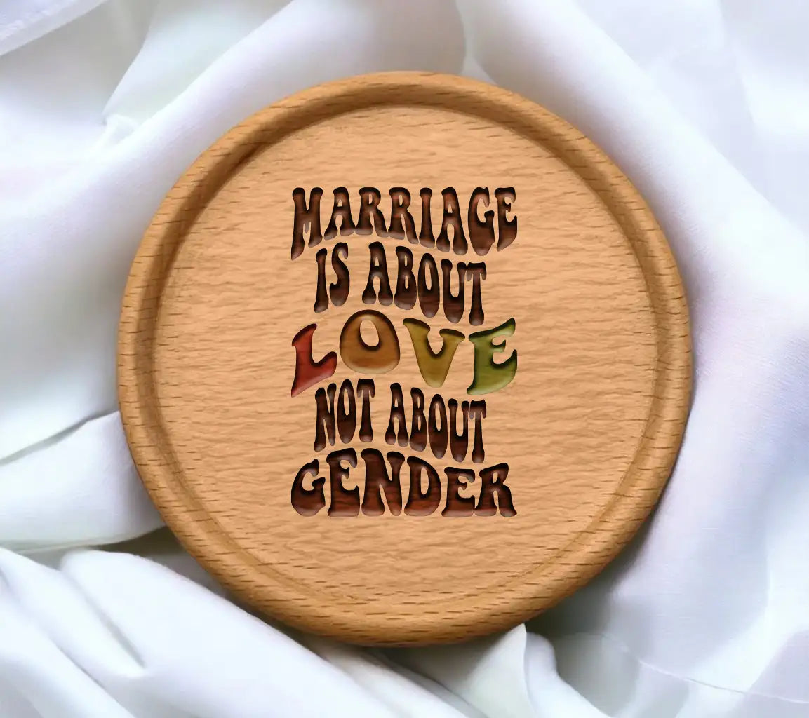 Pride Marriage Is About Love SVG -  Love Not Gender Sign SVG