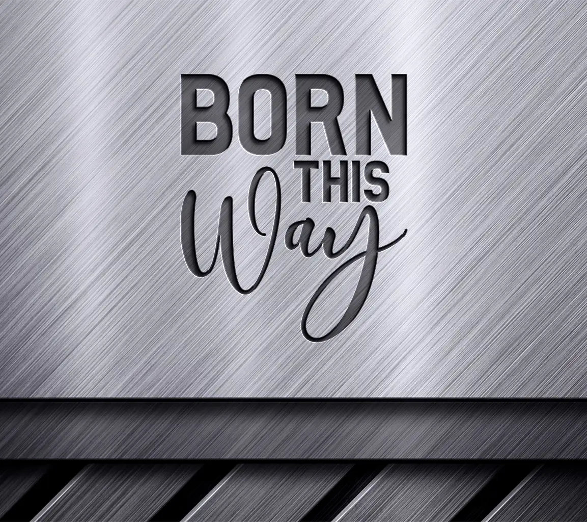 Born This Way Pride Flag SVG - Red & Blue Design SVG