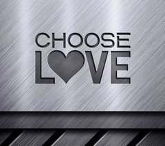 Choose Love Blue Heart SVG - Pride Month Design SVG