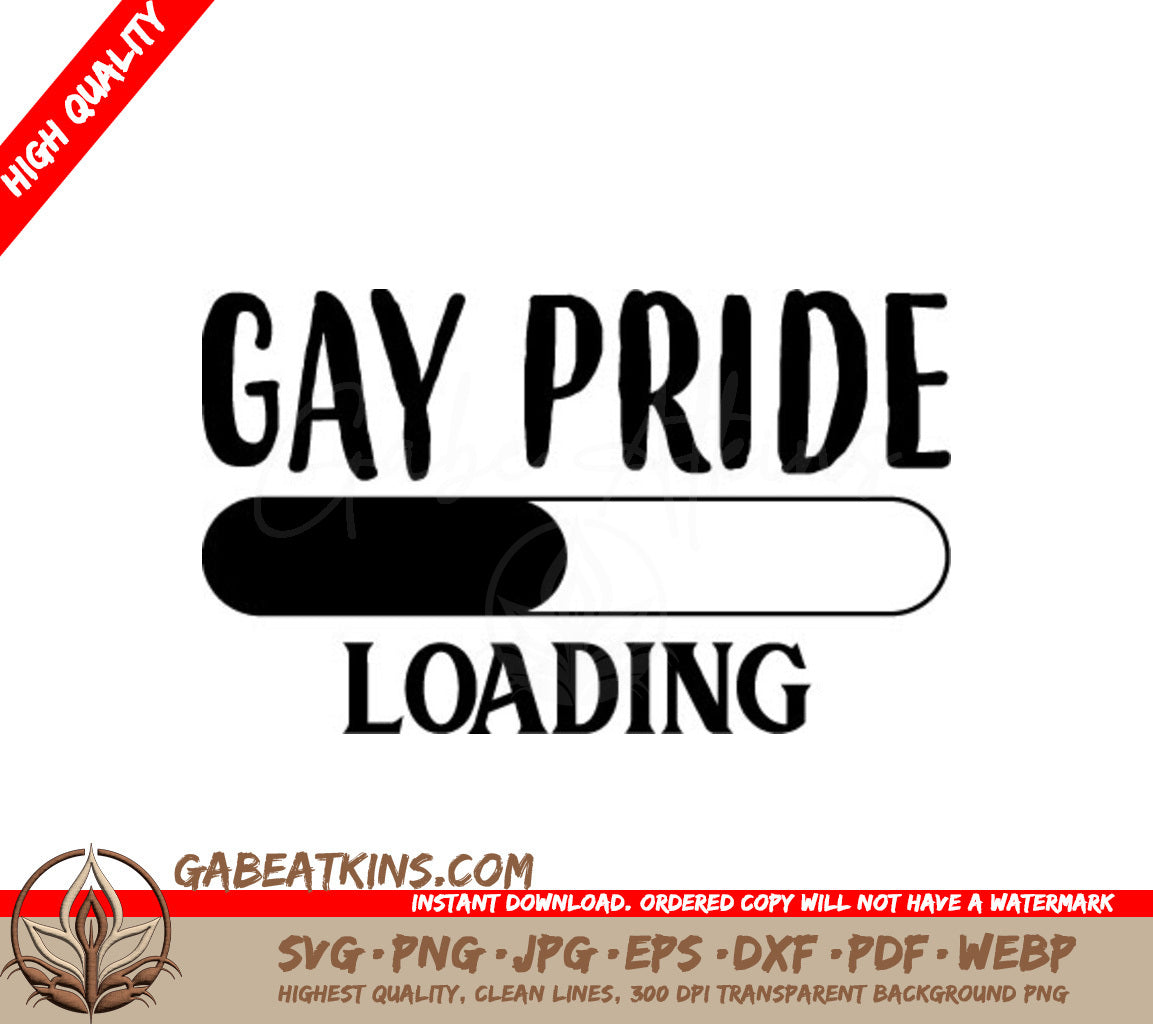 Gay Pride Loading Bar SVG -  SVG