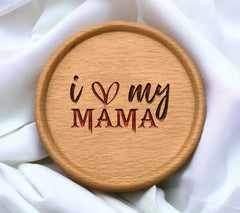 I Love My Mama Red & Black SVG Design - Pride Month SVG