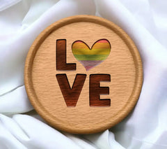 Rainbow Heart Love SVG - Pride Month Design SVG