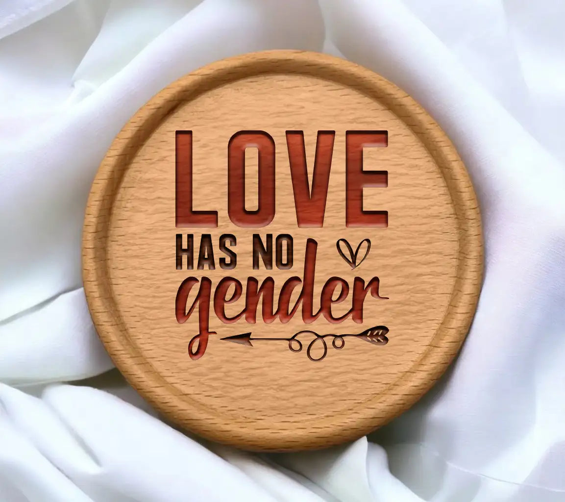 Love Has No Gender Red & Black Pride SVG SVG