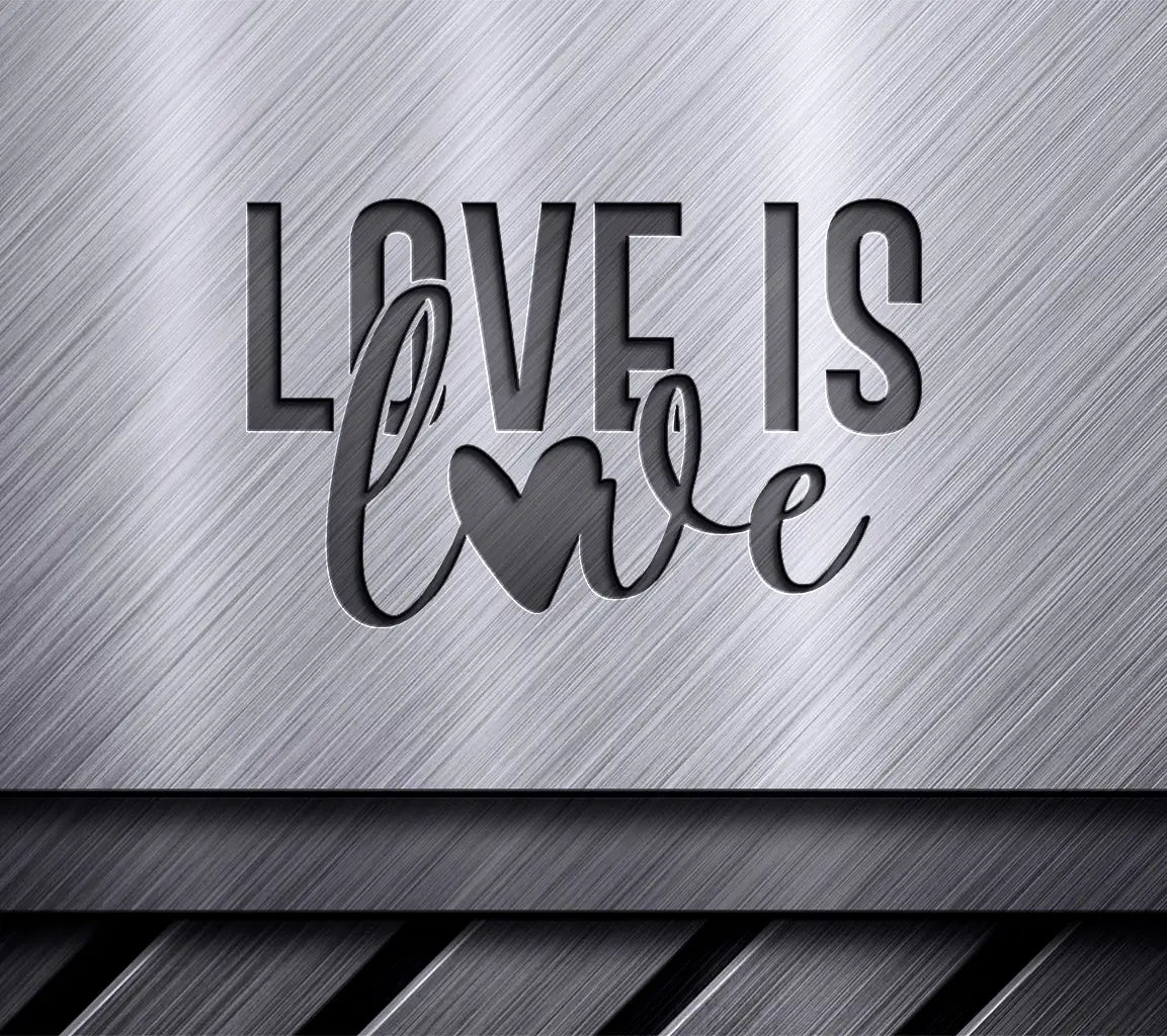 Pride Love Is Love Blue & Red SVG Design SVG