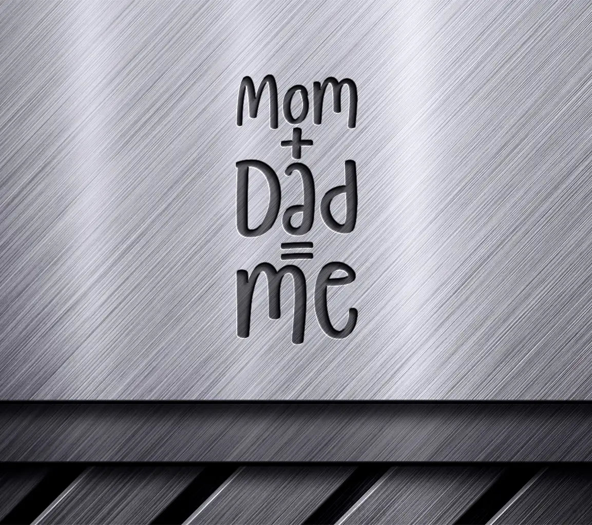 Mom & Dad & Me Silhouette SVG - Pride Family Design SVG