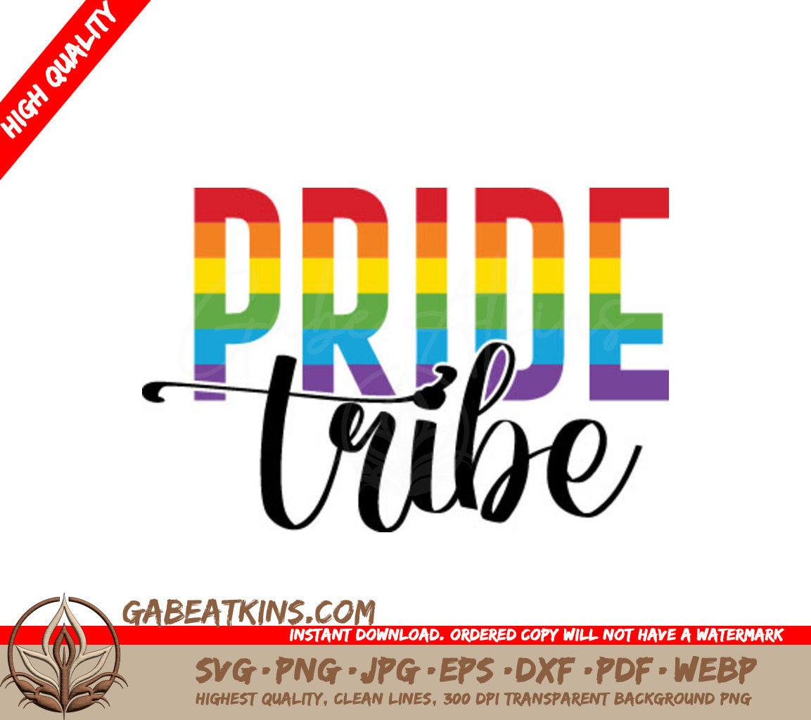 Rainbow Pride Tribe SVG Cut File SVG