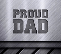 Red & Black Proud Dad SVG Design - White Background SVG