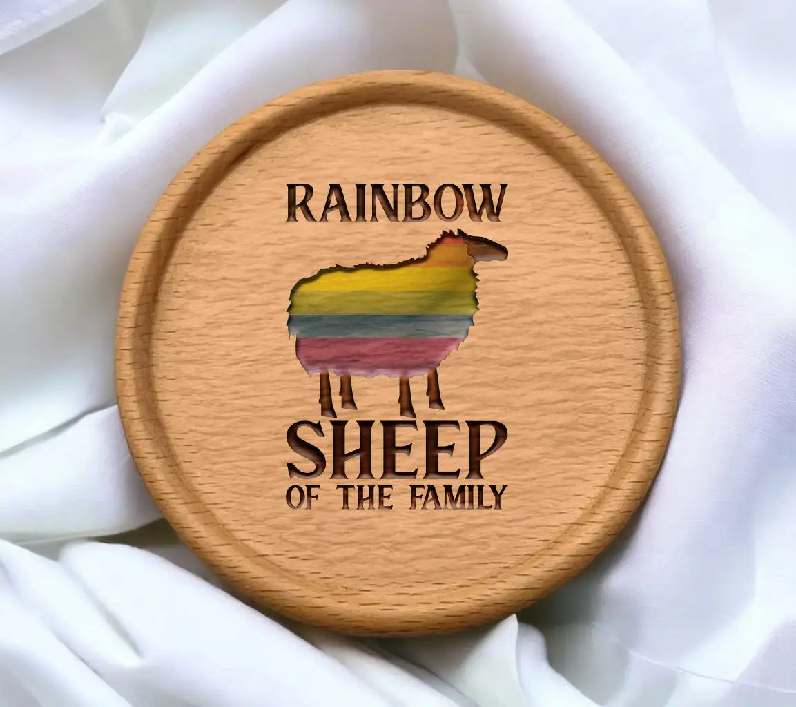 Rainbow Sheep Family SVG - Pride Edition SVG