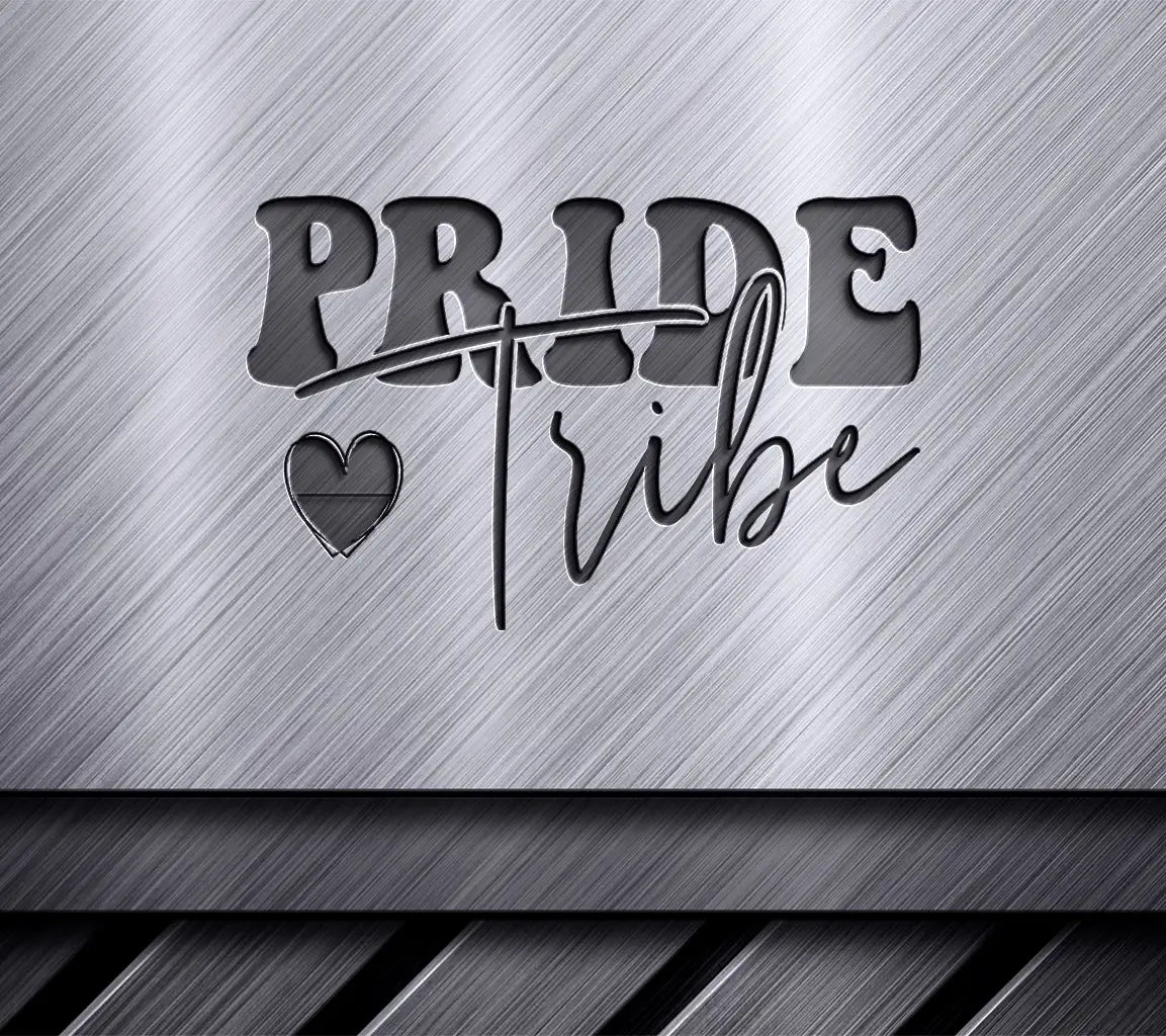 Rainbow Heart Pride Tribe Design -  SVG SVG