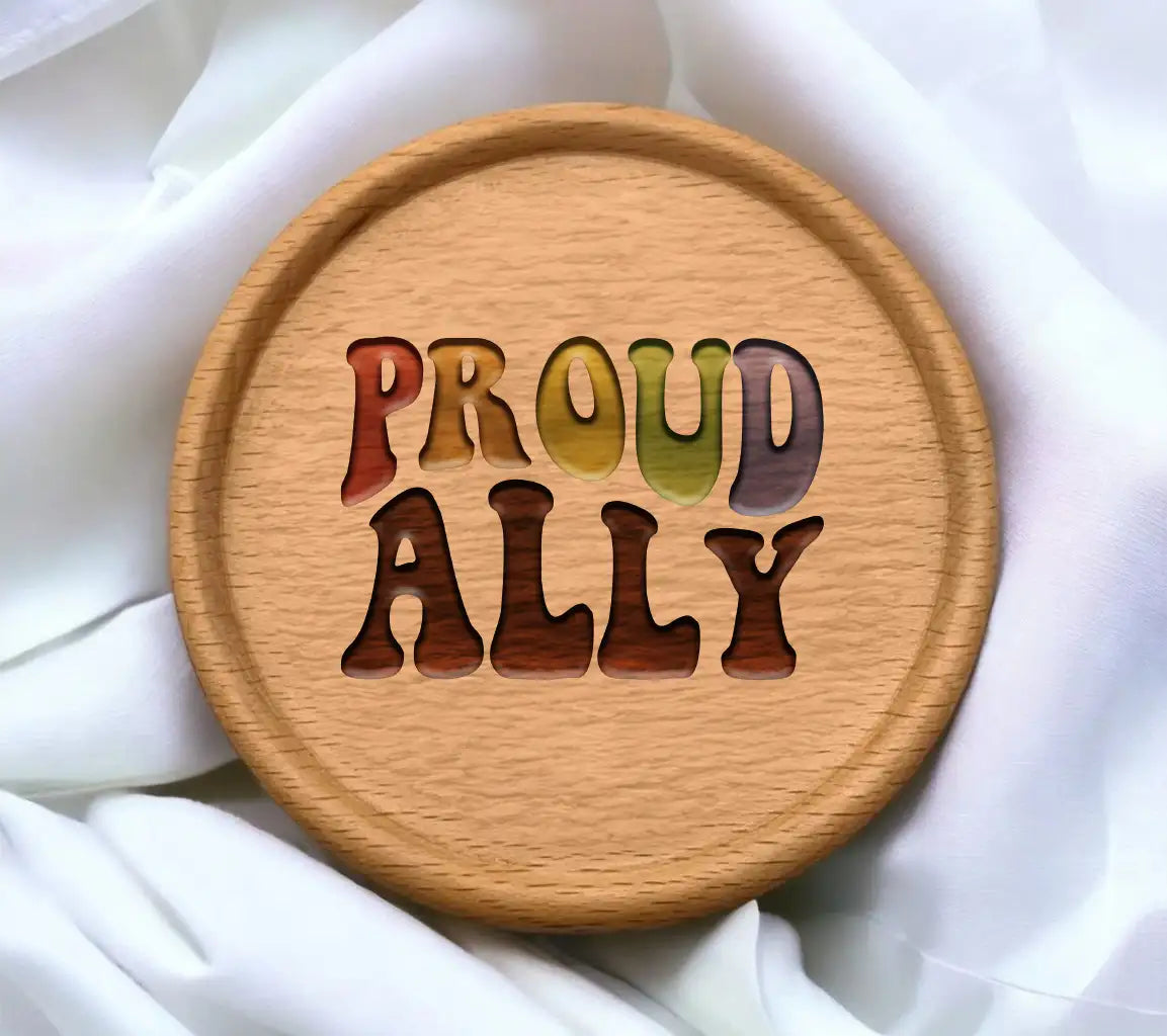 Proud Ally Colorful Sign SVG - Pride Month Design SVG