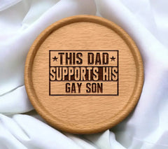 This Dad Supports His Gay Son - Pride SVG Design SVG