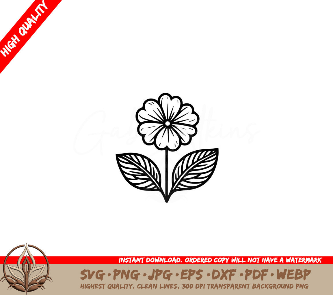 Primrose Elegance SVG PNG JPG AI PDF DXF EPS and WebP Digital Download 
