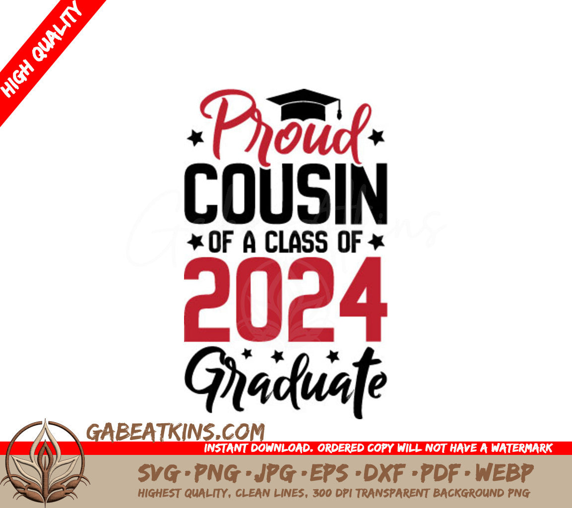 Proud Cousin Class of 2024 SVG SVG