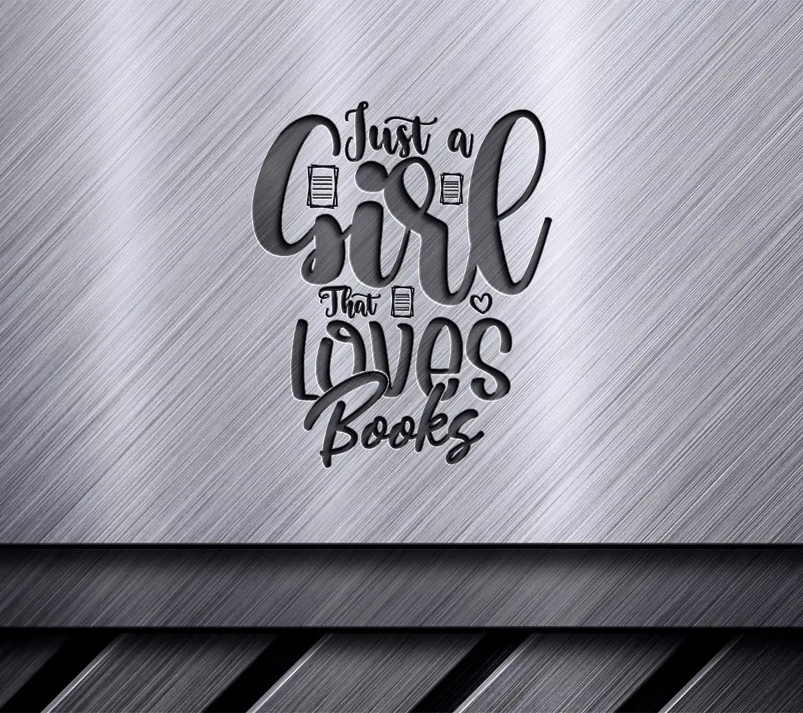 Girl Who Loves Books SVG SVG