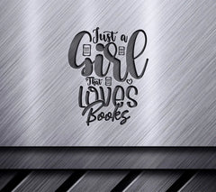 Girl Who Loves Books SVG SVG