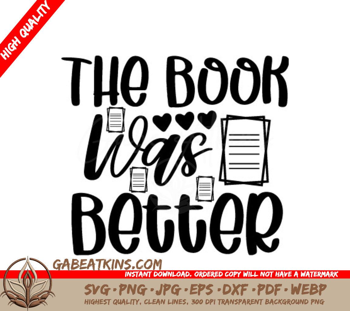 The Book Was Better SVG SVG