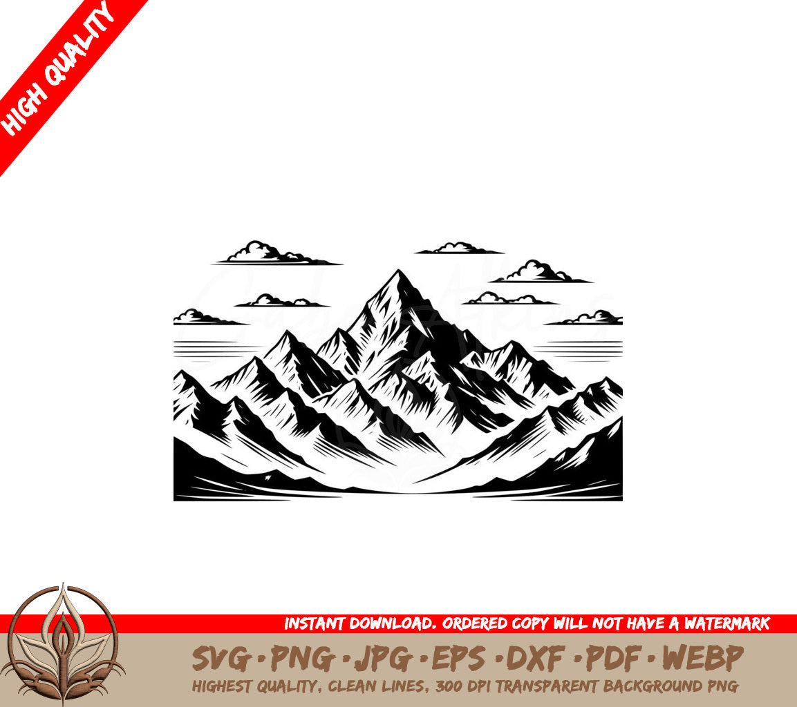 Reflecting Mountain Glory SVG