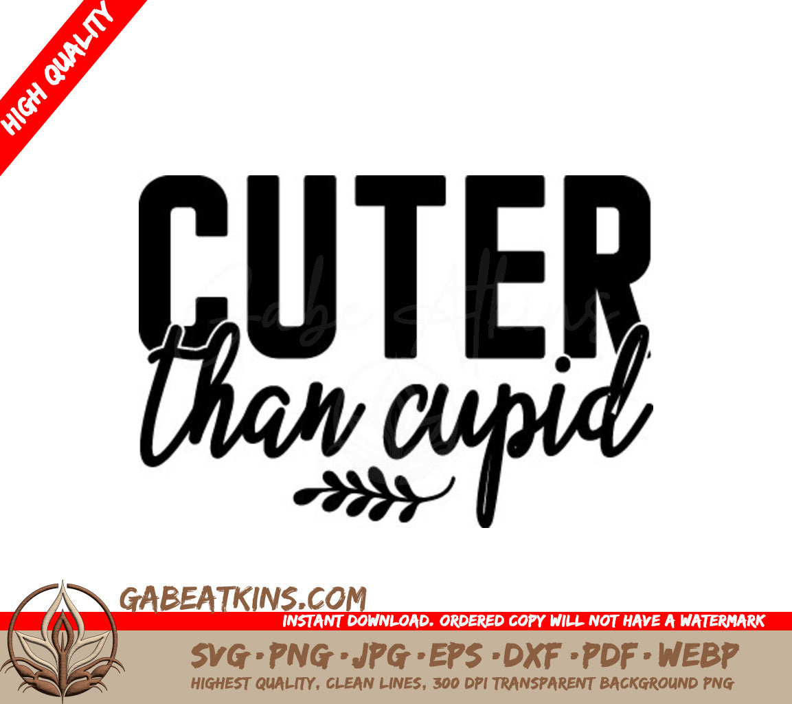 Cuter Than Cupid Reindeer SVG -  Design SVG