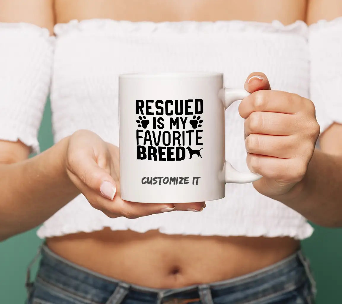 Rescued Is My Favorite Breed SVG Design SVG