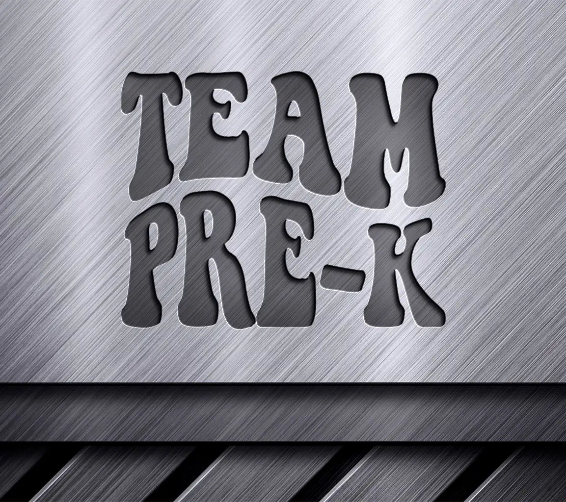  Retro Team Pre-K Design SVG - Back to School Design SVG