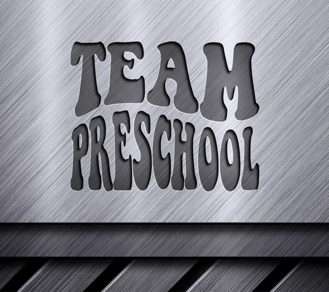  Team Preschool SVG - Retro Back to School Design SVG