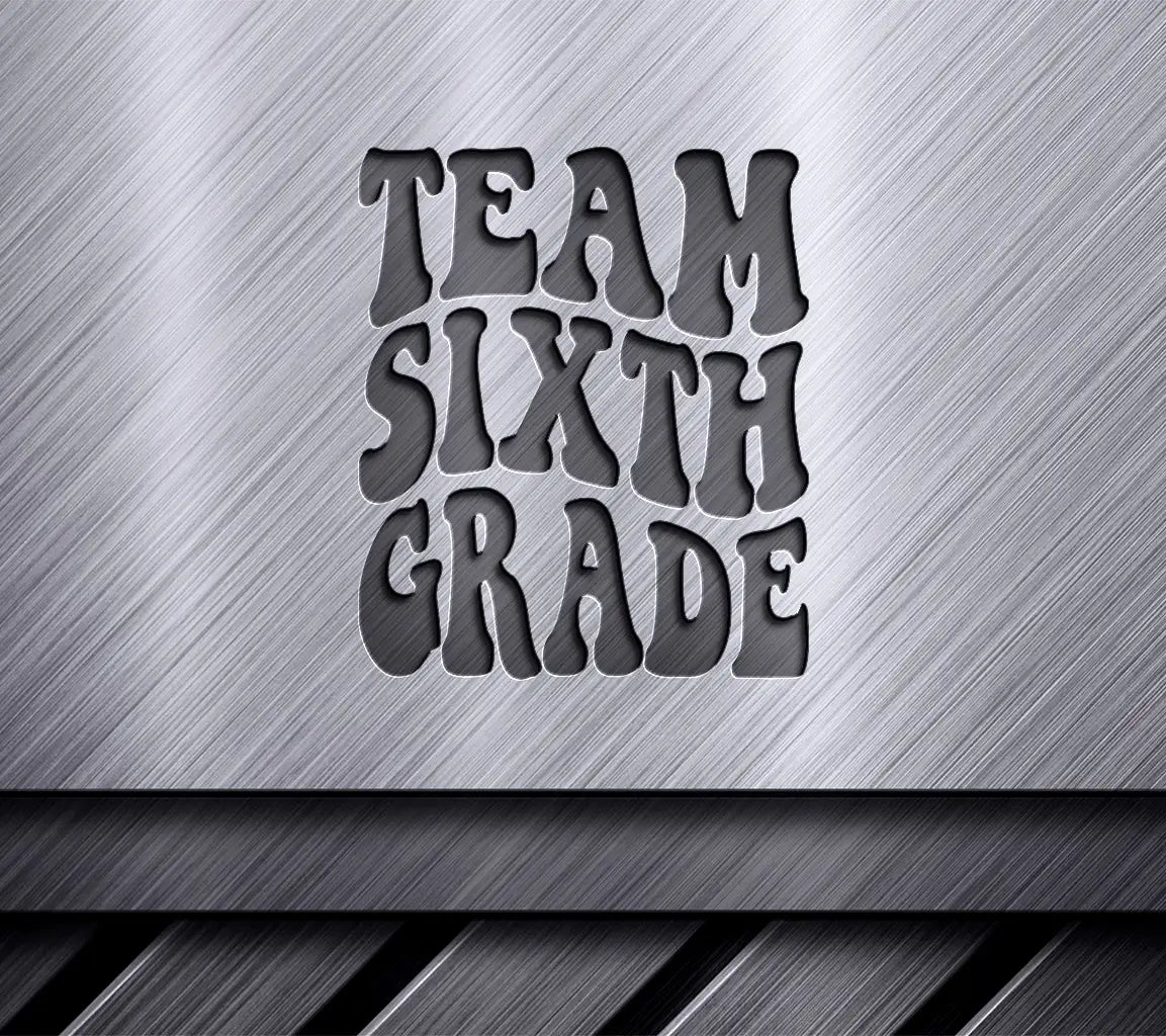 Retro Sixth Grade Team SVG -  Design SVG