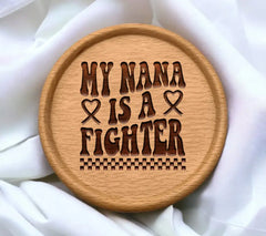 My Nana Is A Fighter -  Retro Breast Cancer SVG SVG