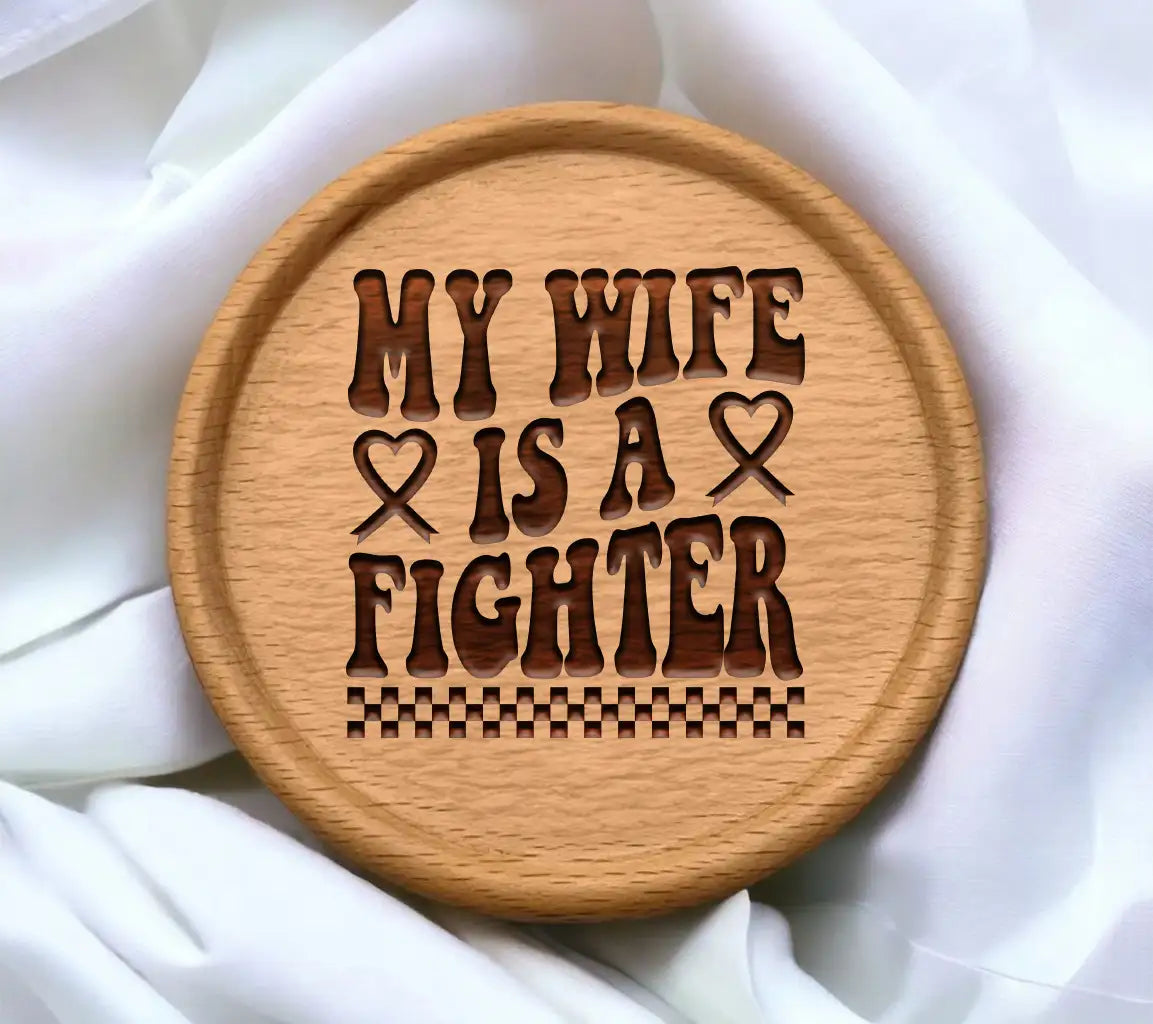 Retro  My Wife Is A Fighter Breast Cancer Awareness SVG SVG