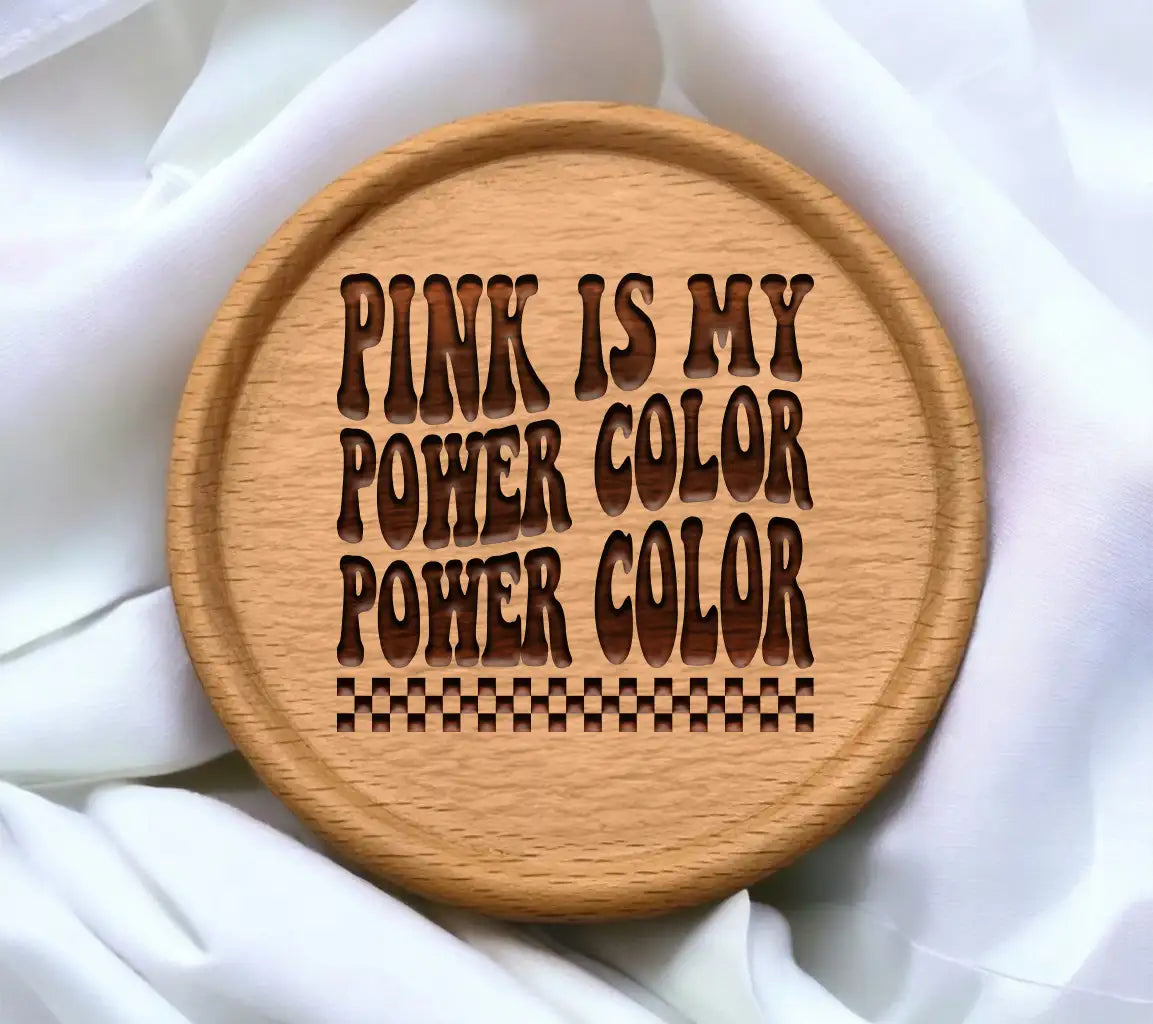 Retro Pink Is My Power Color SVG -  Sign SVG