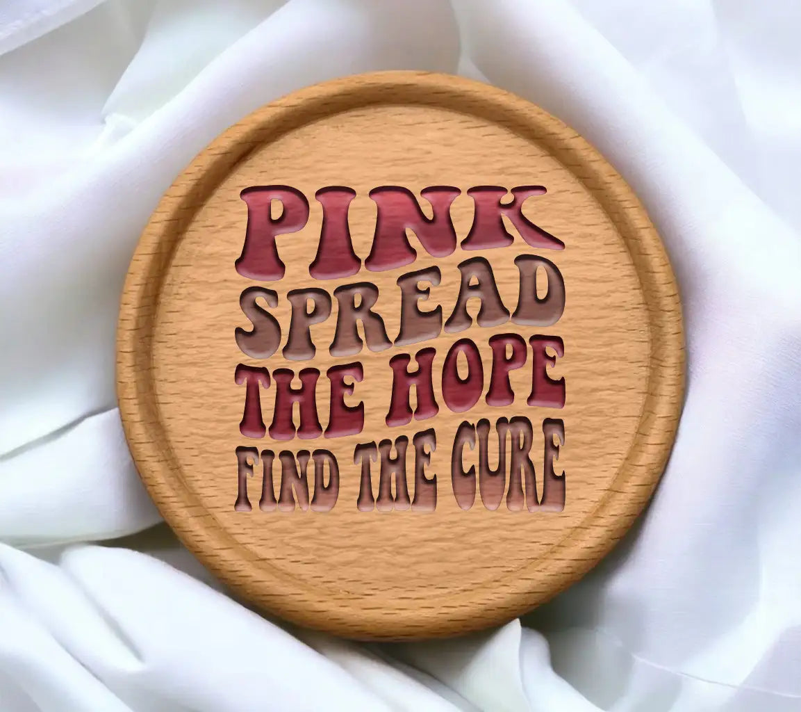 Retro Pink Ribbon Breast Cancer Awareness SVG - Spread The Hope, Find The Cure SVG