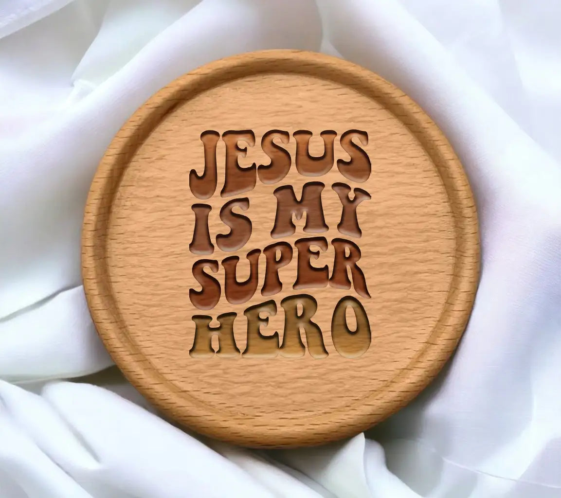 Retro Christian Jesus Is My Superhero SVG Design SVG