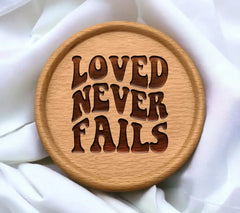 Retro Christian Loved Never Fails  SVG Design SVG