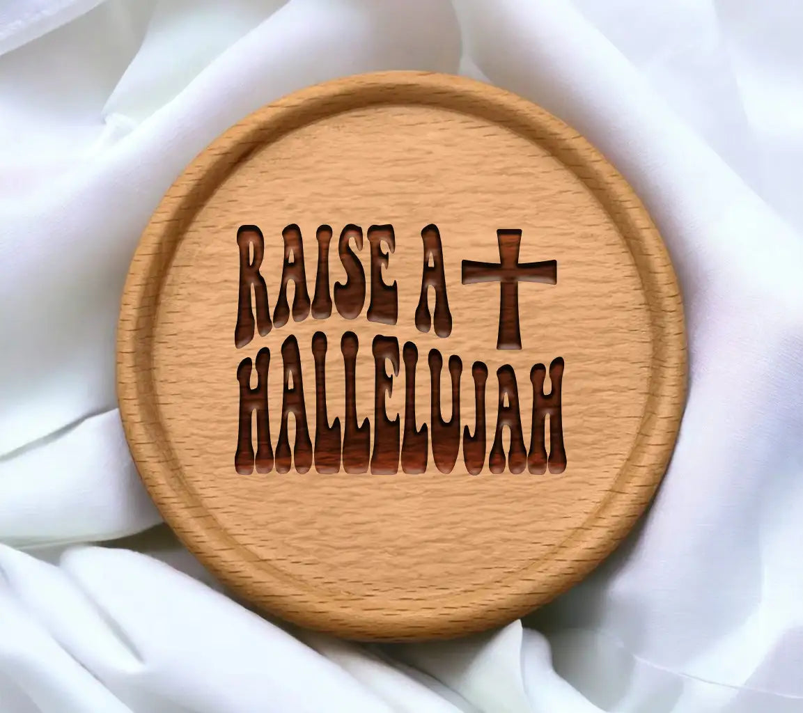 Retro Christian Raise A Hallelujah Cross Design SVG SVG