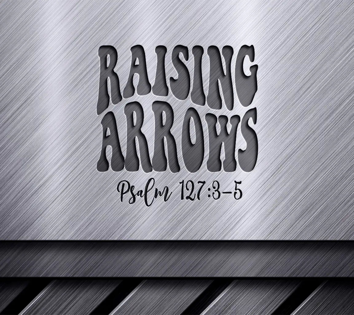 Retro Christian Raising Arrows SVG Design with Bible Verse -  SVG